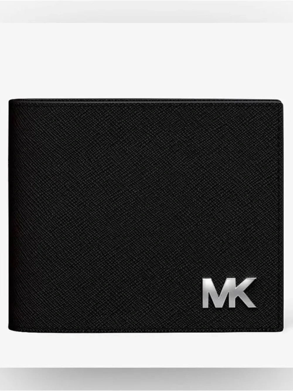 Michael Kors Black Saffiano Leather Men's Wallet with MK Logo